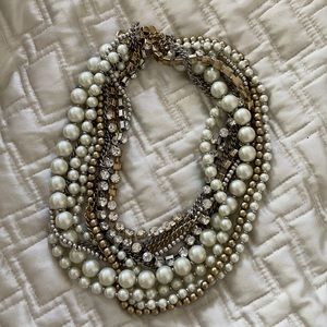 Ann Taylor stacked layered necklace